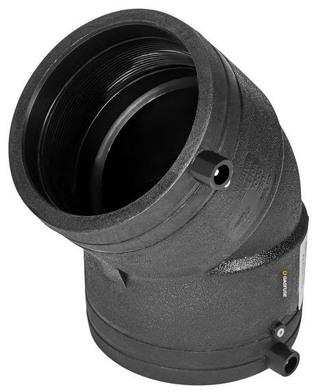 GASfuse PN16 SDR11 PE100 D110 отвод электросварной 45° GASfuse PN16 SDR11 PE100 D110 отвод электросварной 45°