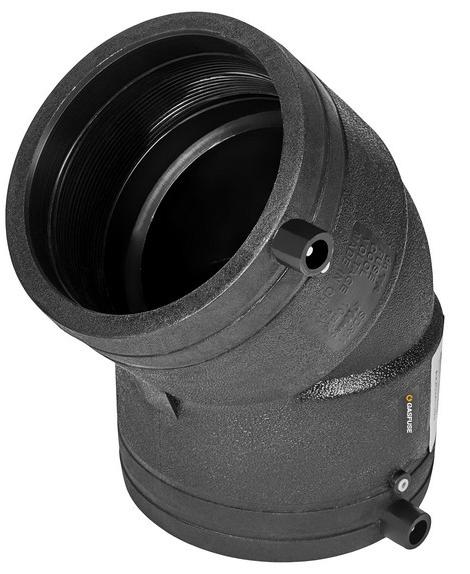 GASfuse PN16 SDR11 PE100 D250 отвод электросварной 45° GASfuse PN16 SDR11 PE100 D250 отвод электросварной 45°