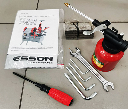 Фото Esson ElectricCut-50HW1 электрический резьбонарезной станок - Fortools - профессиональный инструмент Фото Esson ElectricCut-50HW1 электрический резьбонарезной станок - Fortools - профессиональный инструмент
