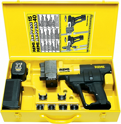 Rems Ax-Press 40 аккумуляторный аксиальный пресс - Fortools - профессиональный инструмент Rems Ax-Press 40 аккумуляторный аксиальный пресс - Fortools - профессиональный инструмент