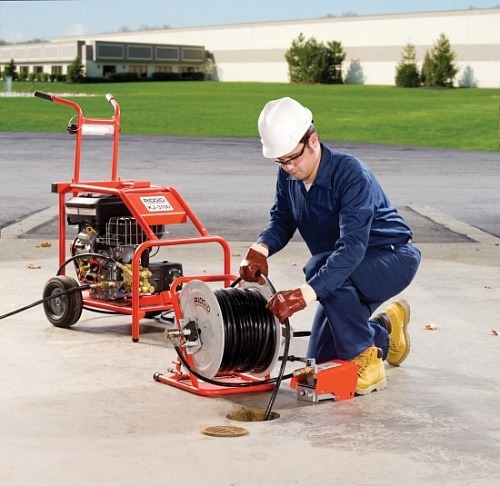 Ridgid KJ-3100 бензиновая гидродинамическая прочистная машина - Fortools - профессиональный инструмент Ridgid KJ-3100 бензиновая гидродинамическая прочистная машина - Fortools - профессиональный инструмент